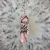 Mix Crystal Quartz Tiger Eye Onyx Lapis Lazuli Amethyst Opal Hexagonal Faceted Bead Twining Iron Wire Pendant 1PCS - Image 17