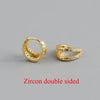 Silver Simple Glossy Double Ear Buckle for Women Unique Charm Party Hoop Earrings Jewelry Accessories - Image 11