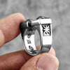 Vintage Gothic Flower Stainless Steel Mens Open Rings Punk Unique for Women Boyfriend Biker Jewelry Creativity Gift - Image 3