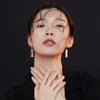 5 Color Korea Simple Geometric Square Clip on Earrings for Women Golden Colorful Resin Non Pierced Ear Clips - Image 2