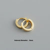Minimalist Circle Hoop Earrings in 8 mm to 14 mm Sizes - Image 16