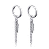 Punk Stainless Steel Chain Hoop Earrings For Women Men Goth Pop Hip Hop Pendants Ear Jewelry Accessories Earring - Image 19