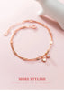 Modian Shiny CZ Stars Love Hearts Sterling Silver 925 Bracelet for Women Luxury Wedding Engagement Fine Jewelry Gift
