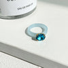 Simple Inlaid Colorful Zircon Resin Ring Women Sweet Cute Birthday Party Commemorative Jewelry Gift - Image 5
