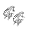 Square Crystal Zirconia Hoop Earring for Women Stainless Steel Shiny CZ Ear Birthday Jewelry Gifts - Image 10