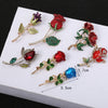 Beautiful Rose Flower Brooches Collection For Women Lady Elegant Flower Pin Summer Design Party Valentine Day Gift - Image 12