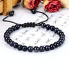 4 6 8mm Blue Sandstone Beads Bracelets Bangles for Women Men Handmade Stone Braided Bracelet Shining Wrist Jewelry - Image 5