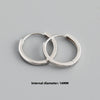 Minimalist Circle Hoop Earrings in 8 mm to 14 mm Sizes - Image 9
