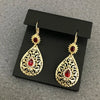Morocco Court Style Drop Shape Design Earrings Women Wedding Photography Earrings Jewelry Hollow Carving Crystal Earrings - Image 4
