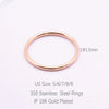316 Stainless Steel Rounded Thin Rings Women Girls Small Circle Ring Jewelry 1.5mm Rose Gold Silver Color Size 4 5 6 7 8 9 10 11 - Image 6