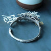 and old handmade butterfly silver inlaid Ruyi Hetian jade open bracelet retro ladies jewelry - Image 3