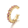 Bohemian Not Pierced Ear CZ Cuff Earrings Cubic Zirconia Round Clip Earring Rhinestone Women Jewelry Party - Image 5