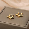 Star Earrings For Women Girl Stainless Steel Minimalist Hoop Piercing Y2K Jewelry - Image 4