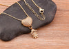 Family Pendant Necklace with Child Figure Combinations and Stone Accents - Image 51