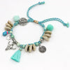 Anklets for Women Jewelry Boho Handmade Colorful Cotton Rope Shell Tassel Alloy Cow Head Pendant Ankle Bracelet - Image 2