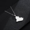 Stainless Steel Heart/Cross Republic Of Iraq Map Pendant Necklace Gold/Steel Color Iraqi Men Women Ethnic Jewelry Gift - Image 12
