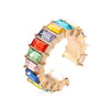 Colorful Rhinestone C-Shape Clip Earring without Piercing - Image 18