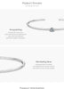 Modian 100% Real 925 Sterling Silver Round Clear Ten Heart CZ Open Bracelet For Women Fine Jewelry Charm Adjustable Bangle Gifts