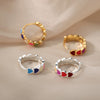 Pink Enamel Heart Hoop Earrings For Women Vintage Gold Plated Stainless Steel Earrings Jewelry - Image 5
