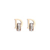 titanium steel zircon D letter Circle Earrings party earrings for women christmas Unusual versatile Earrings - Image 6