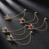 Retro Crown Rhinestones Brooch Pins Eagle Tassel Chain Lapel Pin Suit Shirt Vintage Jewelry for Women Men Accessories - Image 4