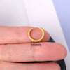 1 Pcs Crystal Zircon Hoop Earrings for Women Rainbow Cartilage Helix Tragus Earring Stud Body Piercing Jewelry - Image 15