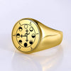 Lilith Seal Kabbalah Amulet Men Ring Night and Moon Demon Goddess Solomon Magic Golden Stainless Steel Rings Jewelry - Image 6