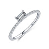 Silver Simple Square Clear CZ Charm Gold Color Finger Rings For Women Wedding Engagement Jewelry - Image 11