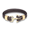 Navy Style Men Anchor Bracelet Woven Multilayer Leather Bracelets For Women Black Stainless Steel Sport Buckle - Image 12