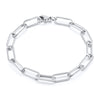 Paper Clip Link Bracelet, Chunky Chain Bracelets, Stainless Steel Hera Chain Link Bracelet for Men Women Jewelry - Image 2