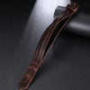Jewelry Vintage Hand Woven Multilayer Leather BraceletCuff Wide Leather Adjustable Bracelet For Men - Image 6
