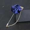 1 Pcs Ribbon Men Rose Flower Golden Leaf Brooch Pin Suit Lapel Men Wedding Boutonniere Brooch Jewelry - Image 23