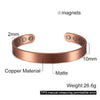 Copper Bracelet Men Magnetic Vintage Adjustable High Magnet Open Cuff Bangles Jewelry for Male Women - Image 8