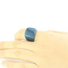 Wide Square Signet Ring for Men in Stainless Steel - Image 13
