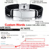 Multi Layer Leather Bracelets for Men Women Customizable Engraving Stainless Steel Personalized Bangle,Fathers Day Dad Gift - Image 7