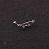 1Pc Twelve Constellations Steel Daith Earring Ear Piercing Barbell CZ Horoscope Ear Tragus Daith Piercing Jewelry 20G - Image 15