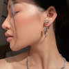 Temperament Charm Metal Hoop Earring Personality Round Bead Ball Dangle Earring For Women Jewelry Supply - Image 3