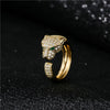 Full CZ Inlaid Animal Ring Opening Personality Unisex Ring Party Jewelry Gift - Image 4