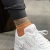 Men Anklet, Gold Plated Chain Anklets for Men, Mens Stainless Steel Anklet, Cuban Rope Curb Link with Extend Chain - Image 1