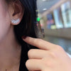 Small Fresh Leaves Earrings with CZ Stone Aesthetic Jewelry for Women Silver Color Earrings Wedding Accessories - Image 3