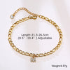 Crystal A-Z Letter Initial Anklets Bracelet for Women,Cuban Link Anklet Stainless Steel Beach Leg Foot Chains - Image 4