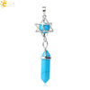 Csja Stone Pendant Merkaba Locket Pendulum Hexagonal Prism Crystal Long Pendants for Necklaces Women Jewelry - Image 8