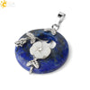 Jade Necklace Stones Pendant Flower Leaf Amethyst Rose Pink Quartz Black Onyx Crystal Donut Necklaces Jewelry - Image 19