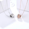 Three-Circle Pendant Necklace with Stone Accents in Multiple Finishes - Image 13