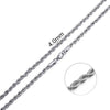 2mm-7mm Rope Chain Necklace Stainless Steel Choker Men Women Jewelry Silver Color Chains Gift - Image 13