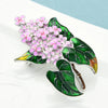 Enamel Lilac Flower Brooches Beauty Spring 4-color Clove Flower Party Office Brooch Pins Gifts - Image 8