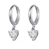 Crmya Gold Silver Filled Heart Hoop Earrings CZ Zircon Long Chain Stud Earings For Women Girls Jewelry - Image 13