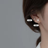 Round Cubic Zirconia Stud Earrings with Simple Bead Setting - Image 4