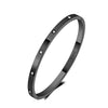 CZ Crystal 4mm Cuff Bangle For Women Classic Cubic Zirconia Love Titanium Stainless Steel Bracelet Jewelry - Image 3
