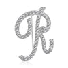 Rinhoo A-Z 26 Letter Word Cute Brooch For Women Men Rhinestone Crystal Silver Color Metal Pins Jewelry Accessories Birthday Gift - Image 16